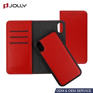 Detachable Card Slot Flip Cover Phone Case iPhone XR Leather Case