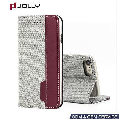 Shockproof Fabric Card Slot Phone Case for iPhone 8, iPhone 7