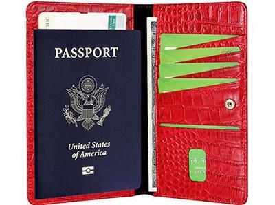 PU Leather Passport Holder
