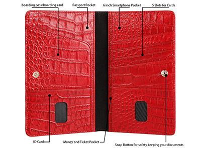 PU Leather Passport Holder