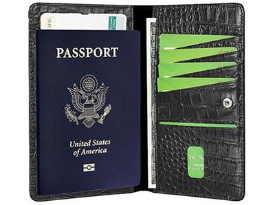 Genuine Leather Passport Holder